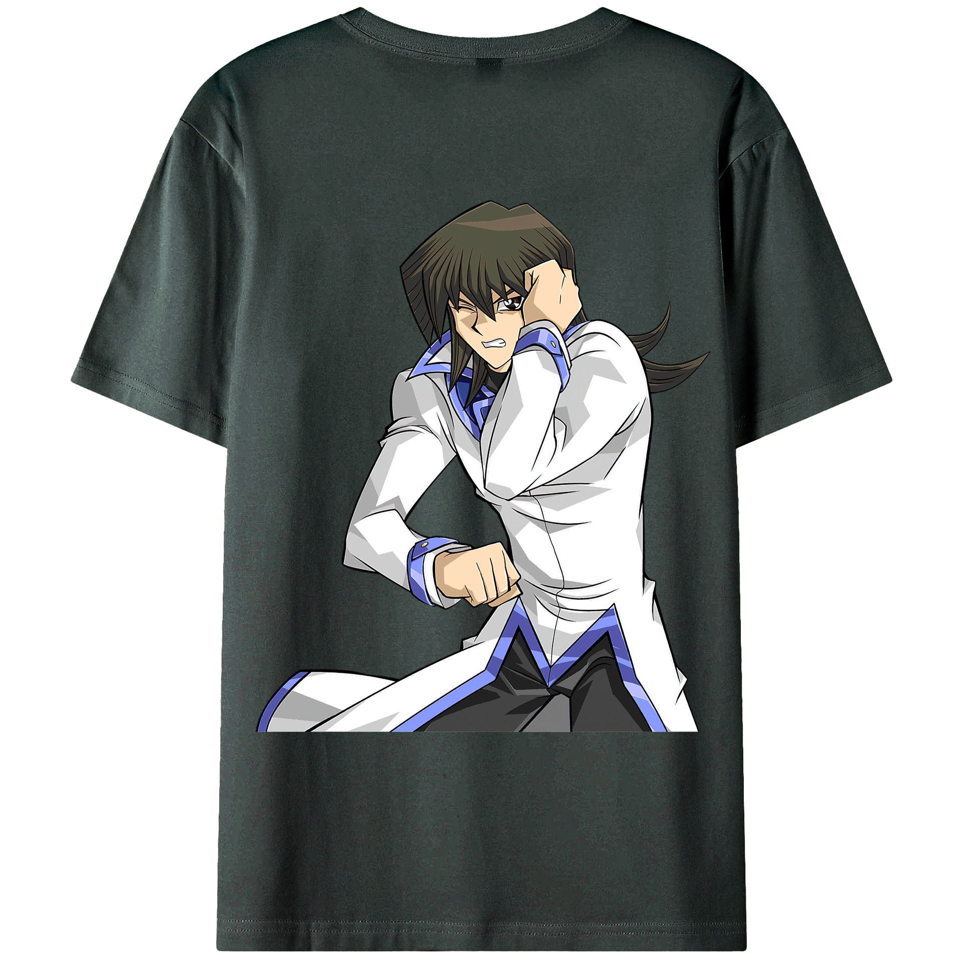 （画像用） 遊☆戯☆王 Yu-Gi-Oh! 綿100％ メンズ半袖Tシャツ（バックプリント） 通気性